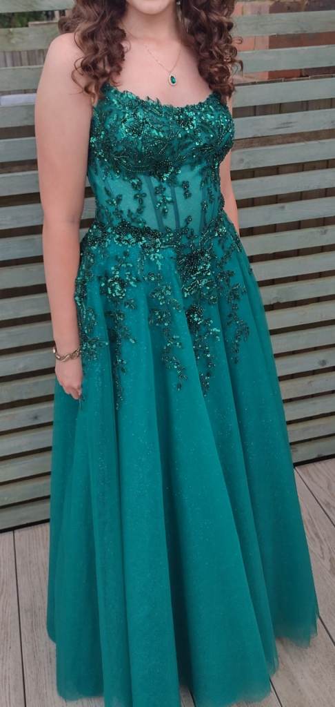 image for Prom dress - green, size 8