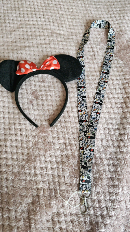 Disney, Minnie Mouse ears, Mickey Lanyard, Florida