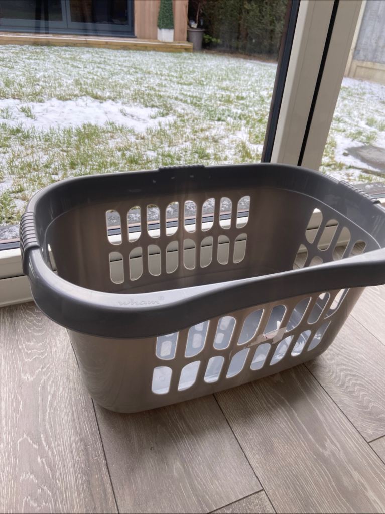 Wham washing laundry basket in grey vgc 