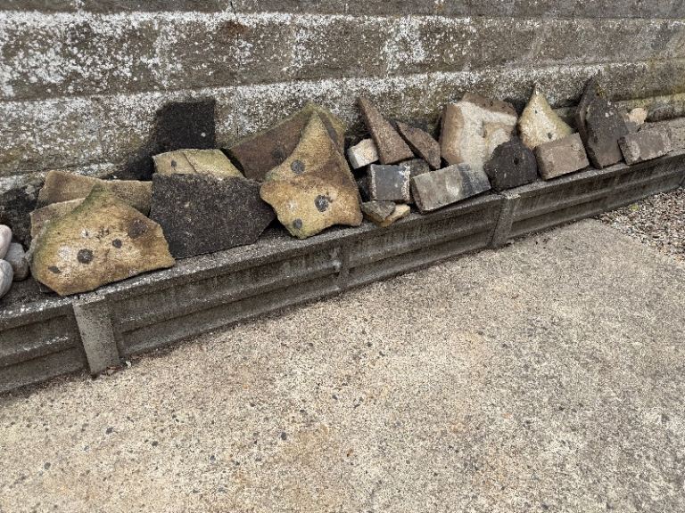 York stone pieces - pre-used, random sizes and shapes