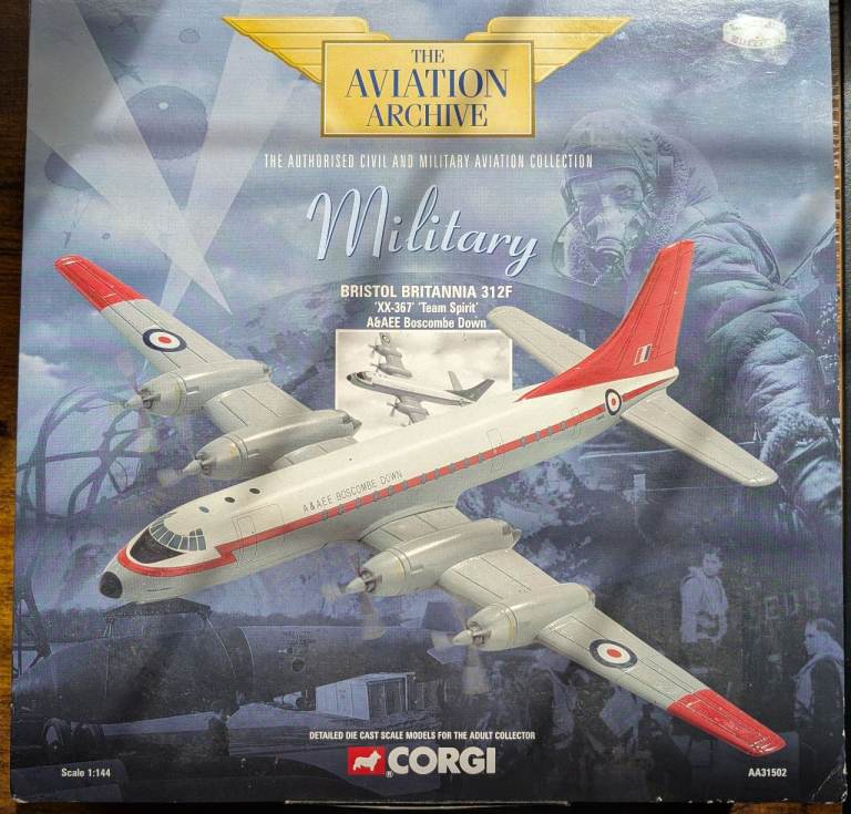 Corgi Aviation 1:144 Bristol Britannia 312F Boscombe Down Collector Diecast BNIB