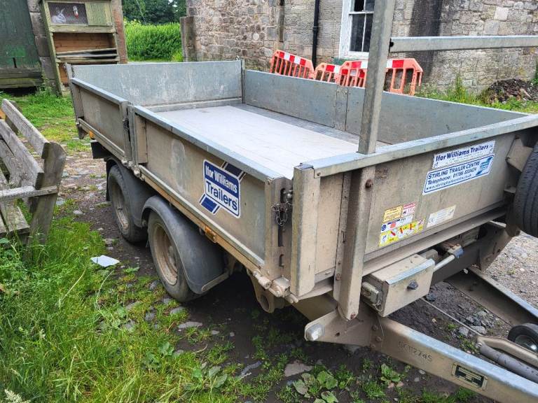 Ifor williams 3.5t tipping trailor 10ft x5ft