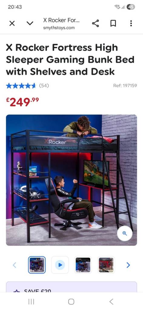 X Rocker Gaming Bed