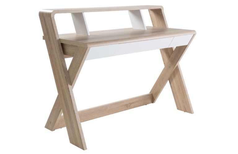 Modern Dorel Wooden Desk with Storage – As Good As New, £50.00 for Sale
