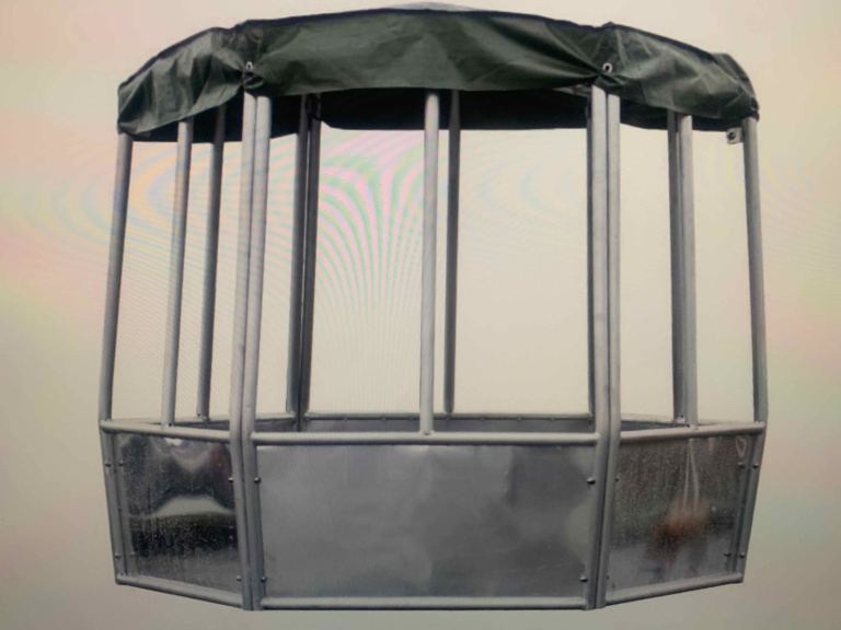 Horse Feeder, Hexagonal 12 opening, galvanised steel, Alford/Aboyne/Tarland Area, Aberdeenshire