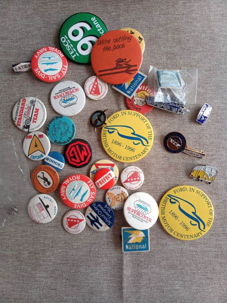 JOB LOT OF 36 MIXED BADGES