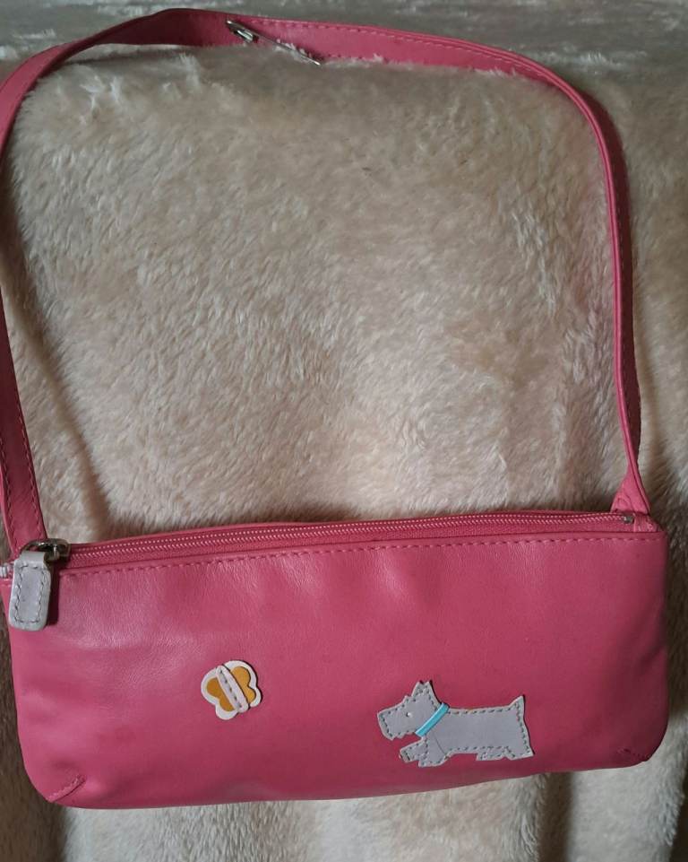 Small pink Radley girls leather bag