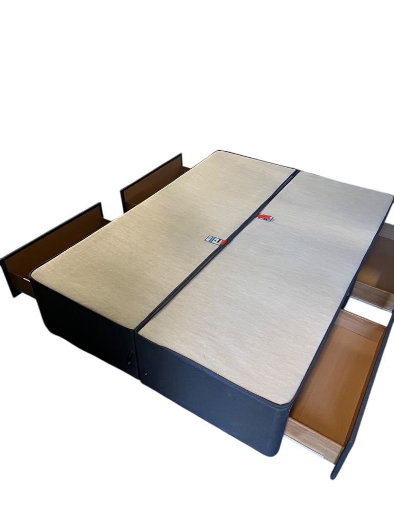 Double Divan Bed with 4 storage With Delivery