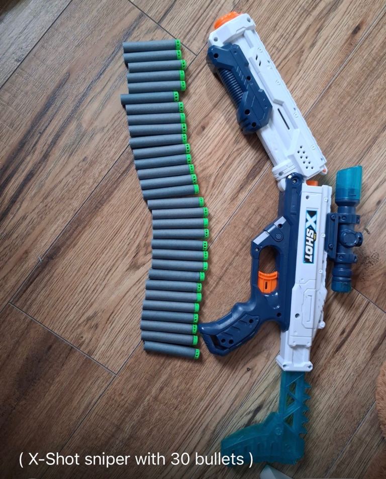 X shot toy gun with foam bullets 