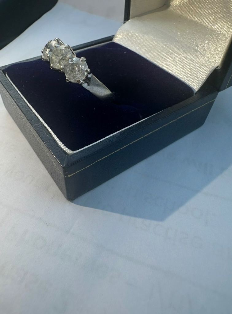 18 carat white gold