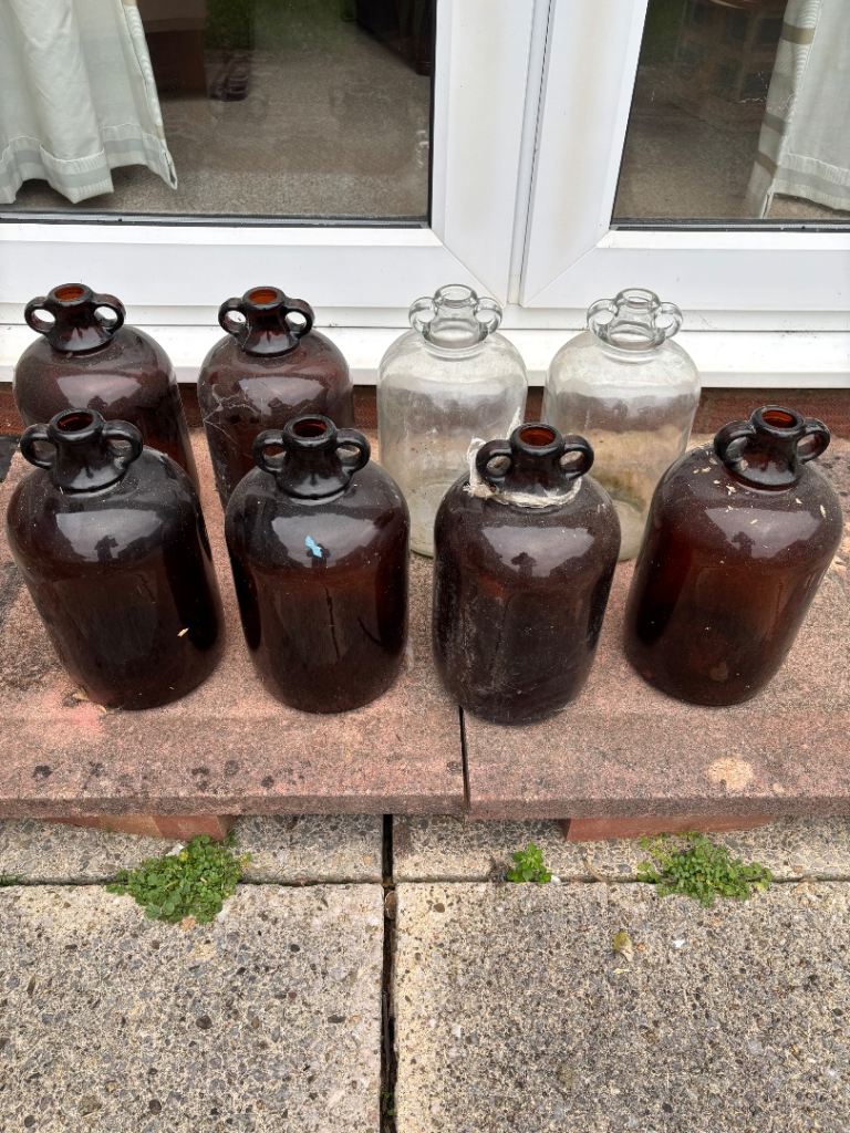 Home brewing Demi John bottles x8