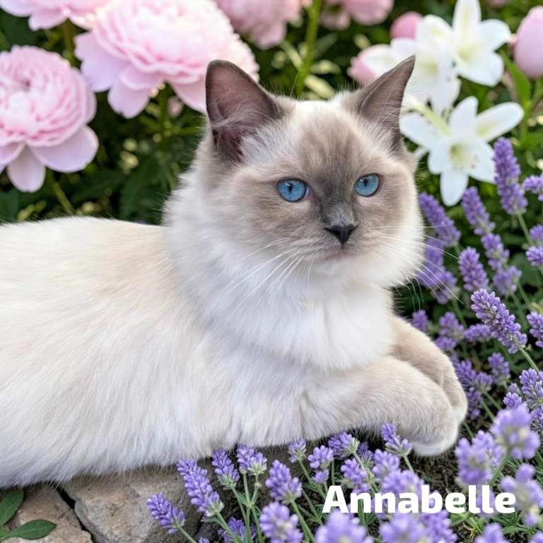 Stunning Fluffy Blue Point Female Ragdoll Kittens