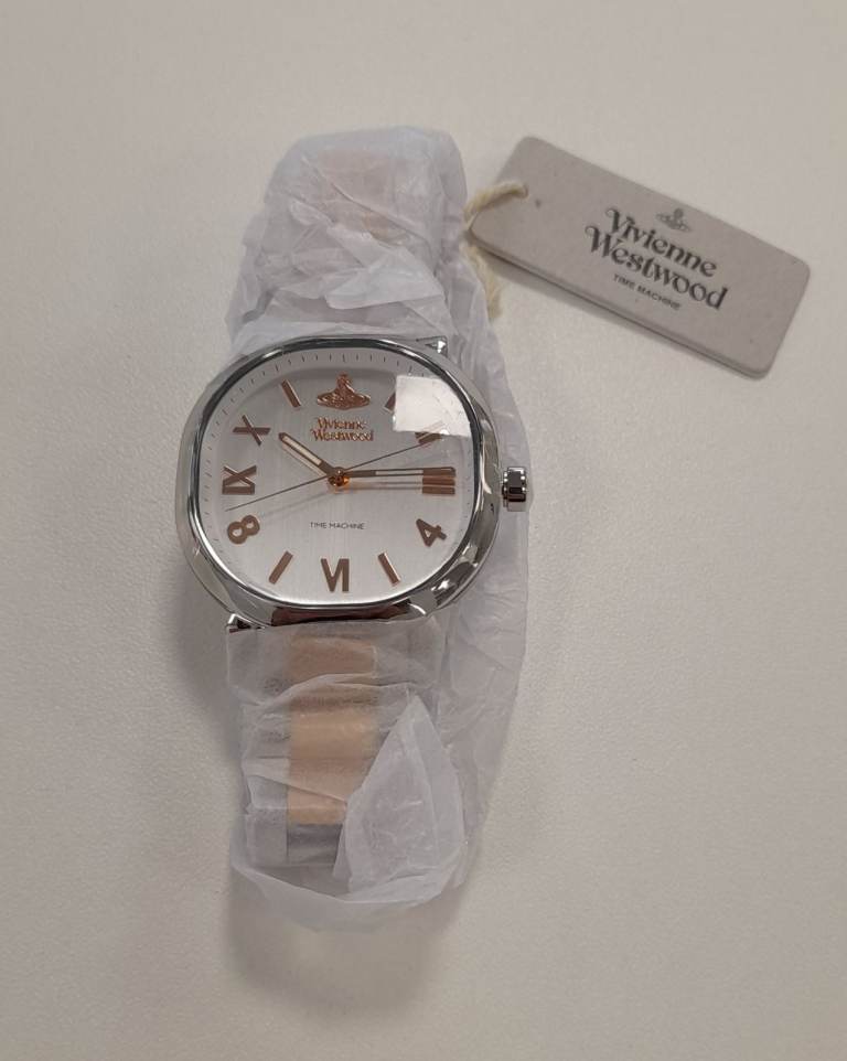 Vivienne Westwood Mayfair Steel and Rose Gold Plated Ladies Watch