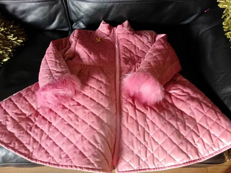 LITTLE GIRLS VELOUR COAT (REDUCED PRICE)