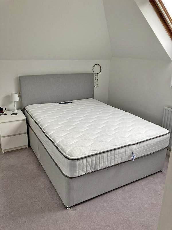 Divan beds !! New Double bed with Mattress Multi Colors 
