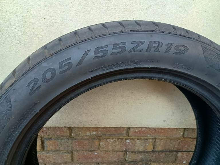 205 55 19" TYRES (PAIR) FOR ALLOYS WHEELS