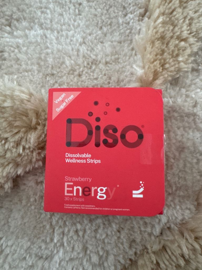 Diso Dissolvable Wellness Strips - Strawberry Energy, New