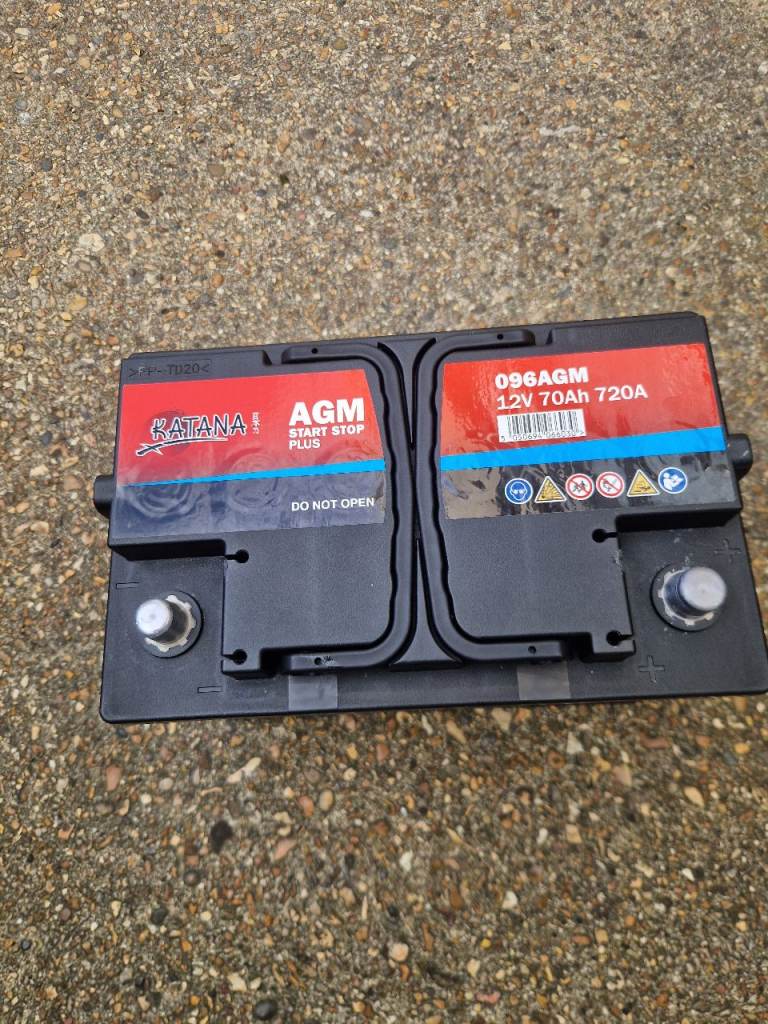 Katana 096 AGM Stop Start Battery 12V 70Ah 720A – As New