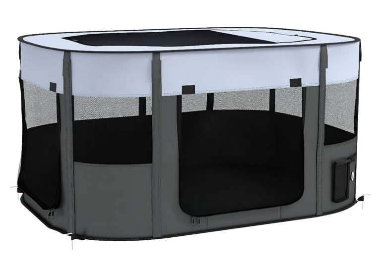 Pawhut foldable soft pet cage