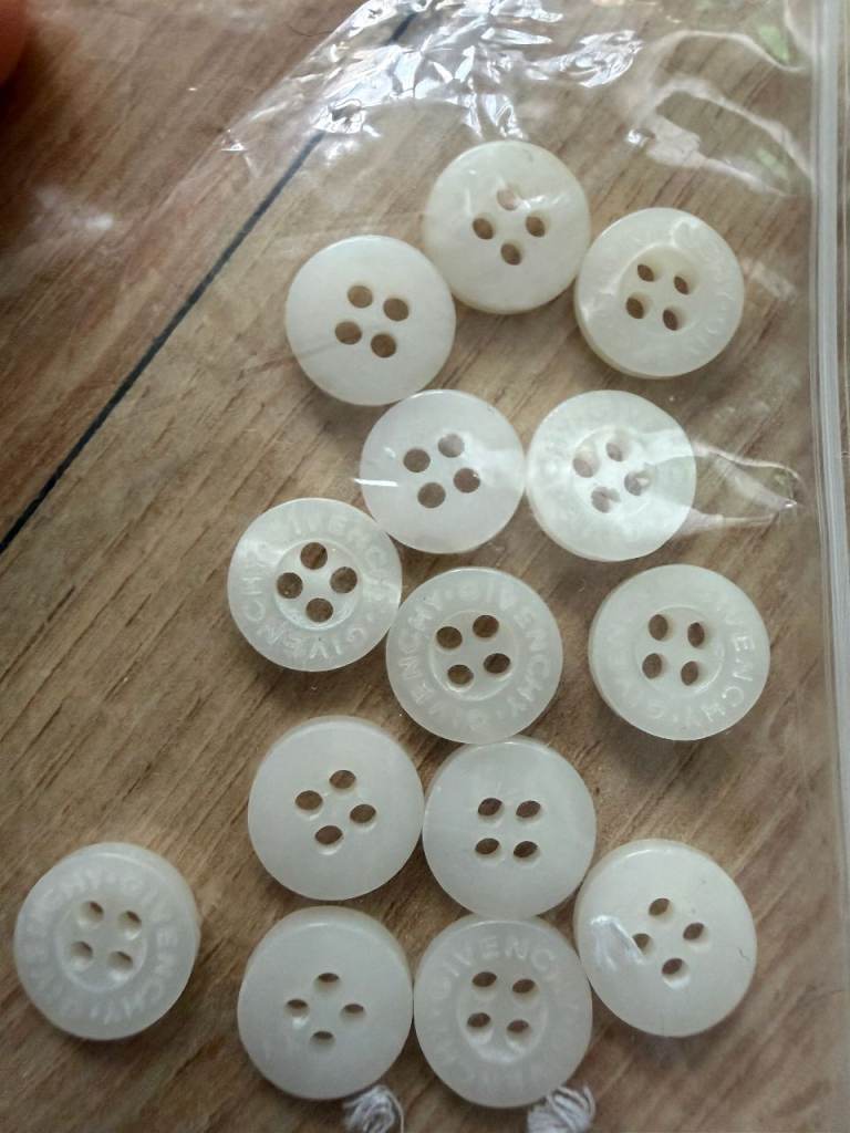 Givenchy White Buttons for Shirts Dress Shirts