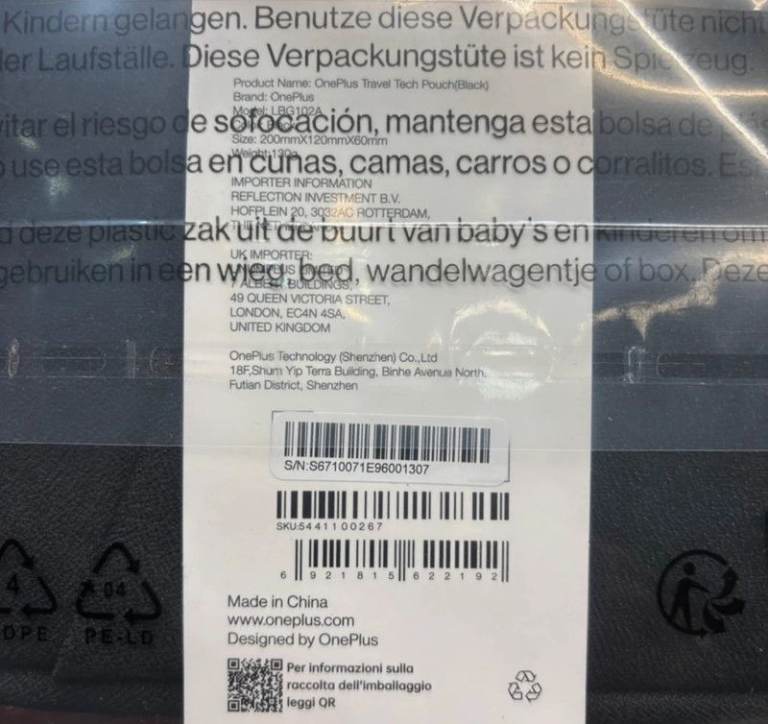 Oneplus Travel Tech Pouch From Oneplus Open 13 14 15 Open Fold One