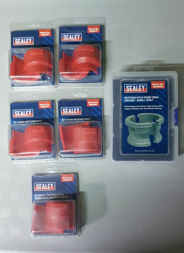 Sealy motorcycle fork seal driver set 