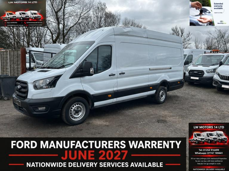 FORD TRANSIT T350 130 BHP EXLWB EXHIGH ROOF JUMBO L4 H3 2024 24 REG EURO 6 ULEZ