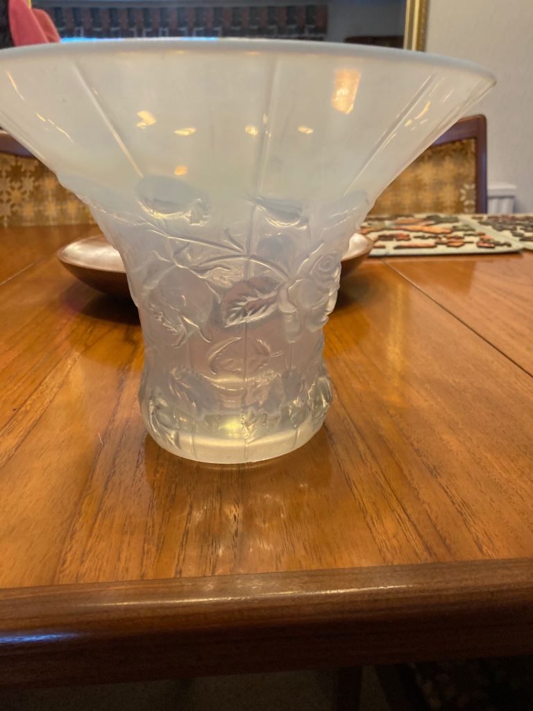 Barolac 1930s Opalescent Art Deco Vase