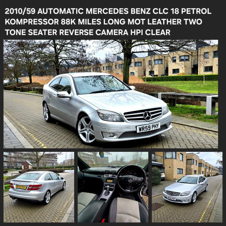 2009 Mercedes-Benz CLC Class CLC 180K Sport AMG LINE FULLY AUTOMATIC PETROL ULEZ 90DAYS WARRANTY ...