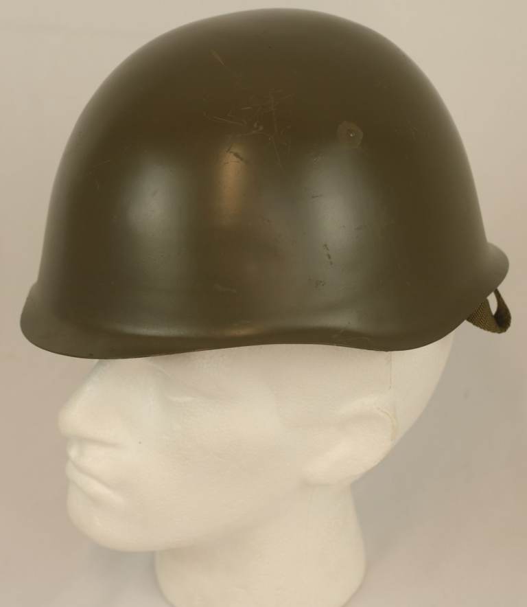 Russian Cold War Eastern Block Helmet with Liner and Chin Strap - Excellent Condition (UKMA563)
