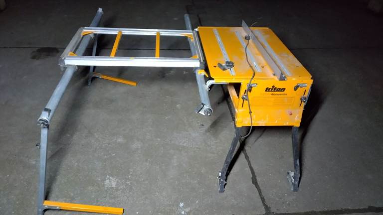 triton series 2000 workcentre woodwork sliding extension table multi stand msa200