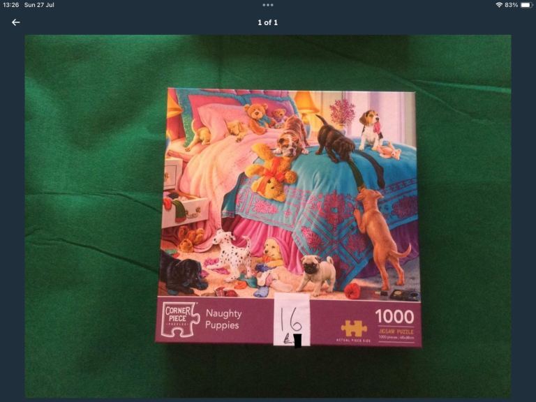 1,000 piece naughty puppies puzzle *ALL PUZZLES 4 for £10* 