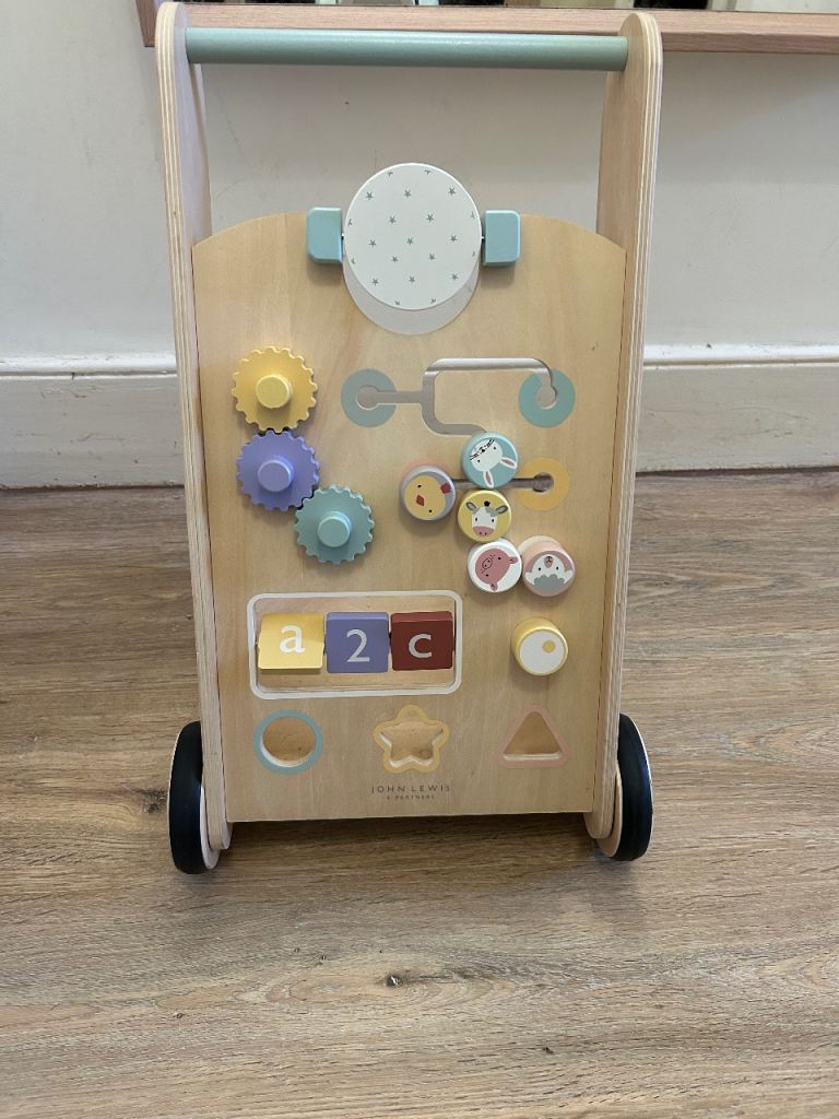 John Lewis Wooden Baby Walker 