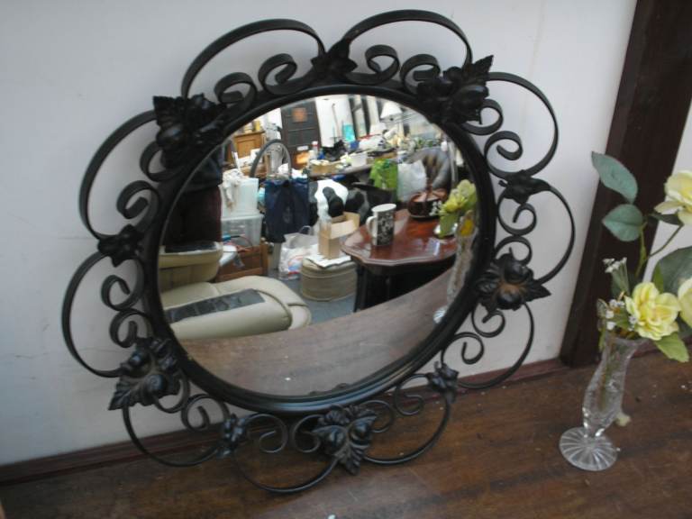 Vintage MIRROR, convex...