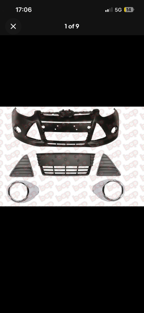 Ford Focus zetec full front bumper kit