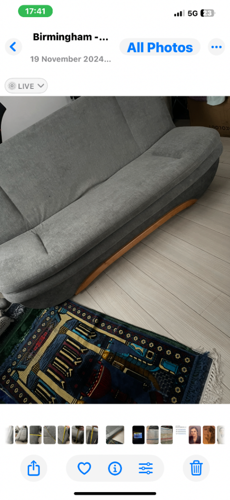 Solid double sofa bed 