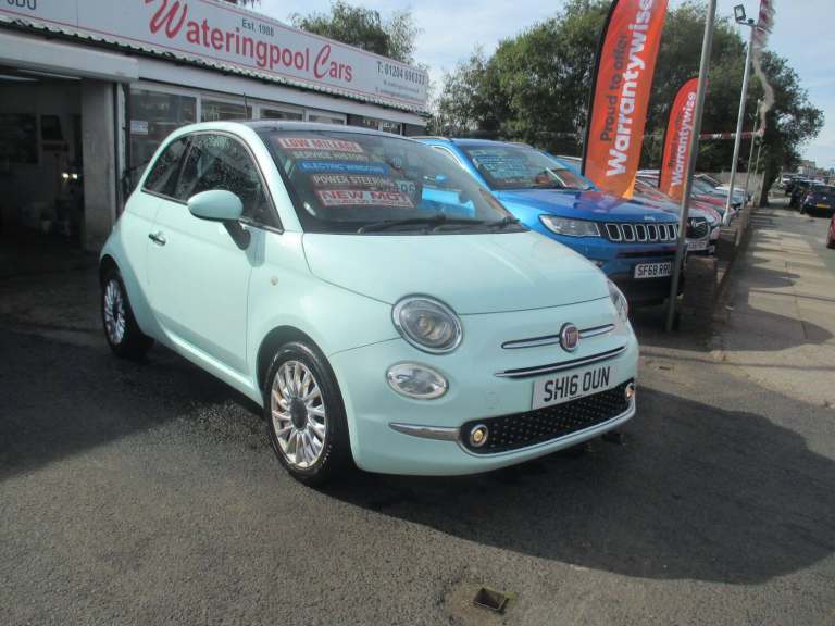 2016 Fiat 500 1.2 Lounge Euro 6 (s/s) 3dr HATCHBACK Petrol Manual
