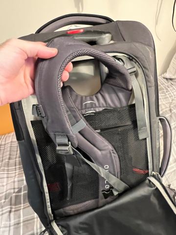Osprey Sojourn 80 Wheeled Backpack - Grey Fabric, Good Condition