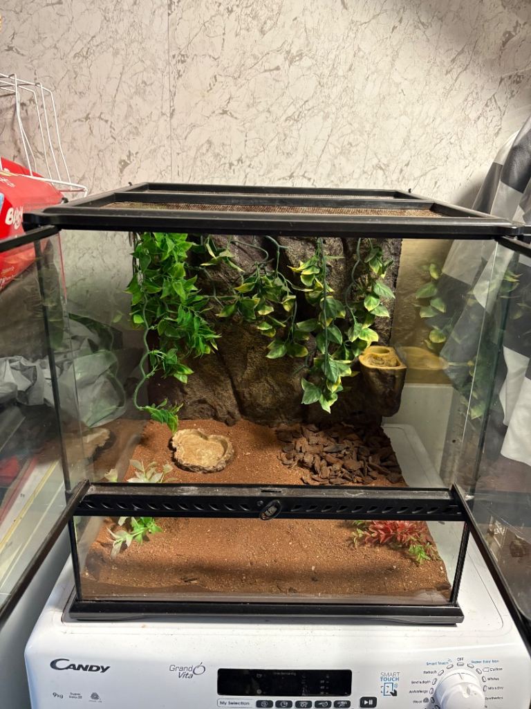 Exo terra 45x45x45cm vivarium tank