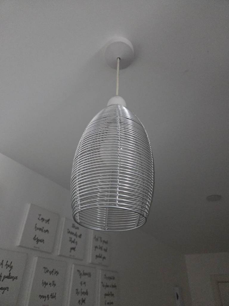 Next lamp light shade in silver