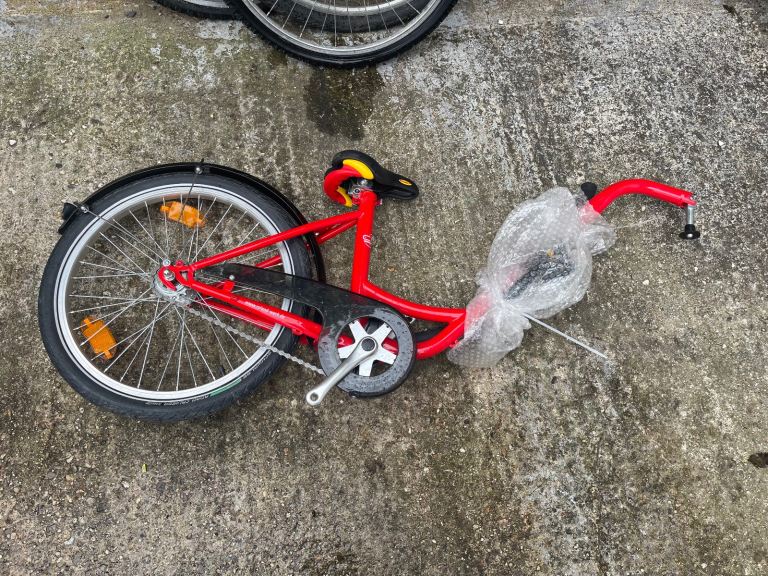 Trailer tag along bike 