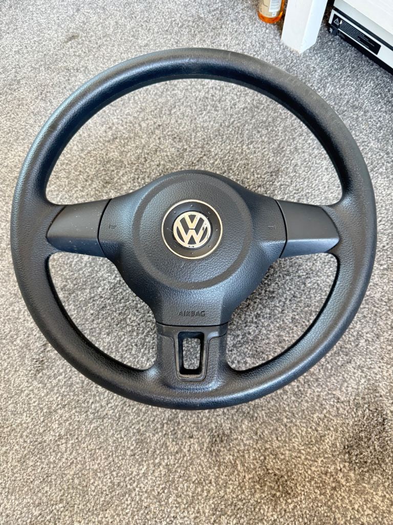 VW Polo 6R leather steering wheel 2009-2014