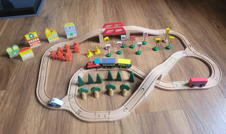Chad Valley Wooden Train Set