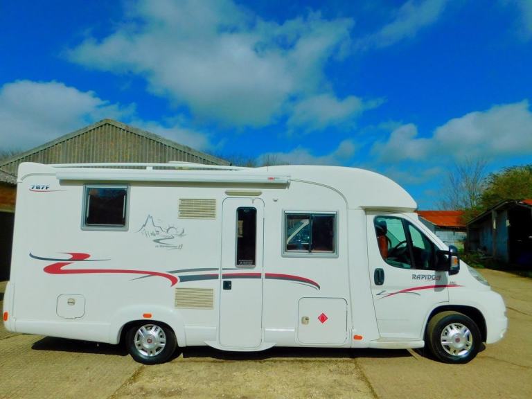 Rapido 787F. Fiat 2.3 Luxury 4 Berth with 4 x Seat Belts. Motorhome for Sale