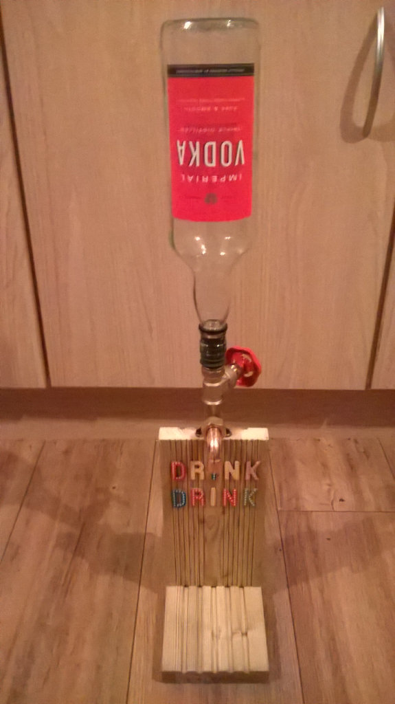 steam punk hand made drinks dispenser. ( 3 available ) 