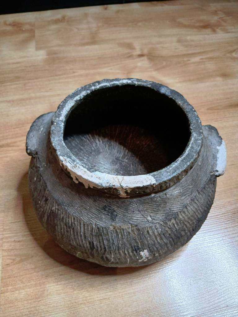Old pot for plants or decoration indian or Thailand style garden household living room planter