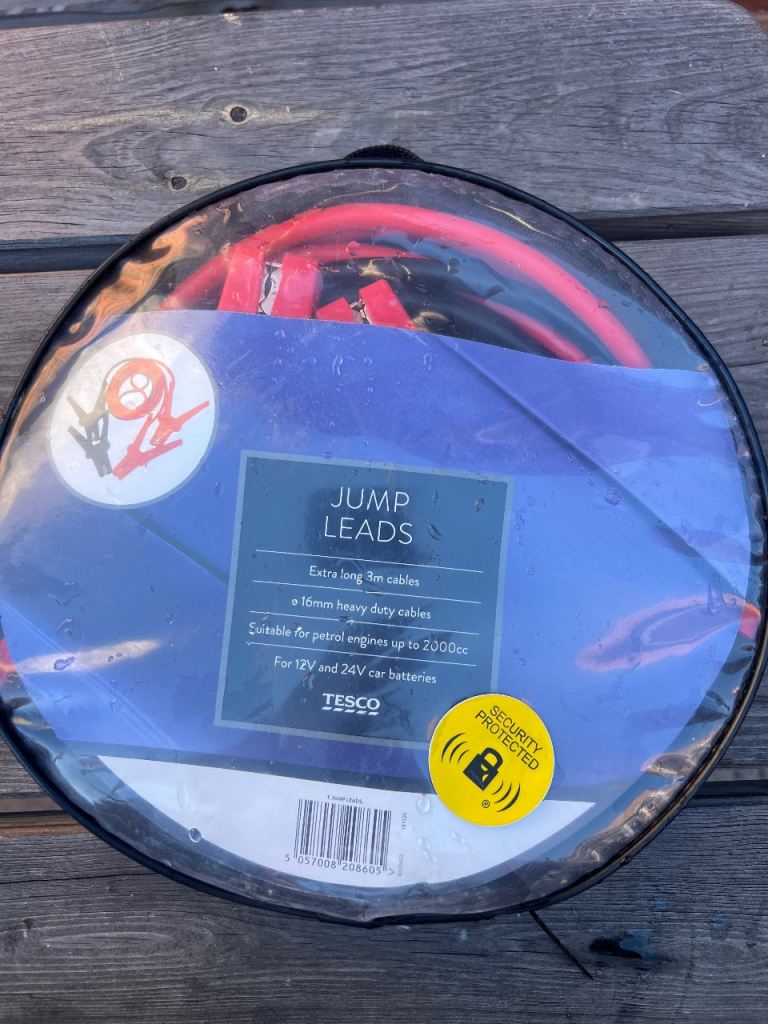 3M  Jump Leads 2000cc Car Battery Starter Booster Cables Jumper 