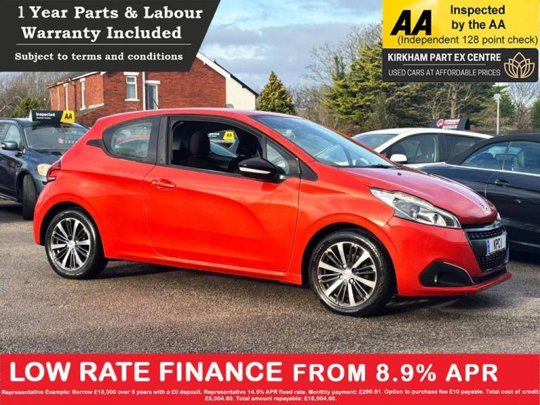2016 Peugeot 208 1.2 PureTech Active Design Menthol Hatchback 3dr Petrol Manual Euro 6 (82 p Hatc...