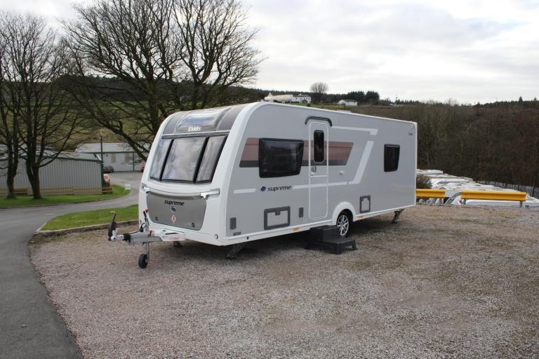 2023 Elddis Supreme 550 Luxury 4 Berth Touring Caravan With Rear Island Bed