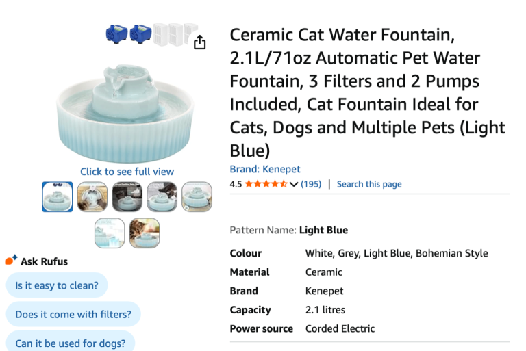 Cat Drinking Fountain 